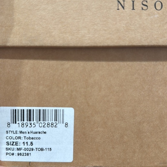 Nisolo Huarache Leather Sandals Tobacco Size 11.5 - Picture 11 of 11